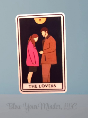 Office - Lovers - Tarot - Jim - Pam - Acrylic - Needle Minder - Needle - Pin - Magnet