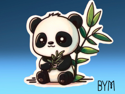 Kawaii Panda - Cute - Acrylic - Needle Minder - Pin - Magnet