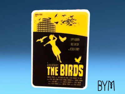 The Birds - Horror - Classic Movie - Acrylic - Needle Minder - Pin - Magnet
