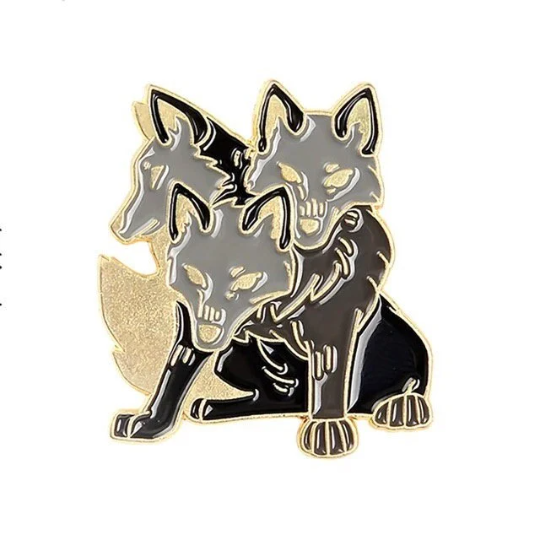 Cerberus - Mythology - Cryptid - 3 Headed Dog - Needle Minder - Pin - Magnet