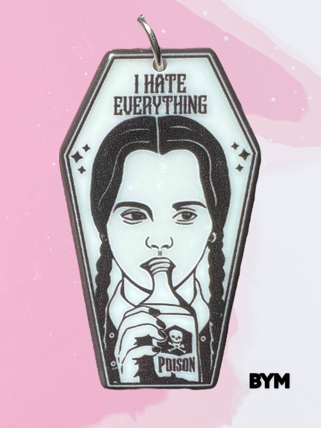Wednesday Addams - Hate Everything - Needle Minder - Magnet - Pin - Charm