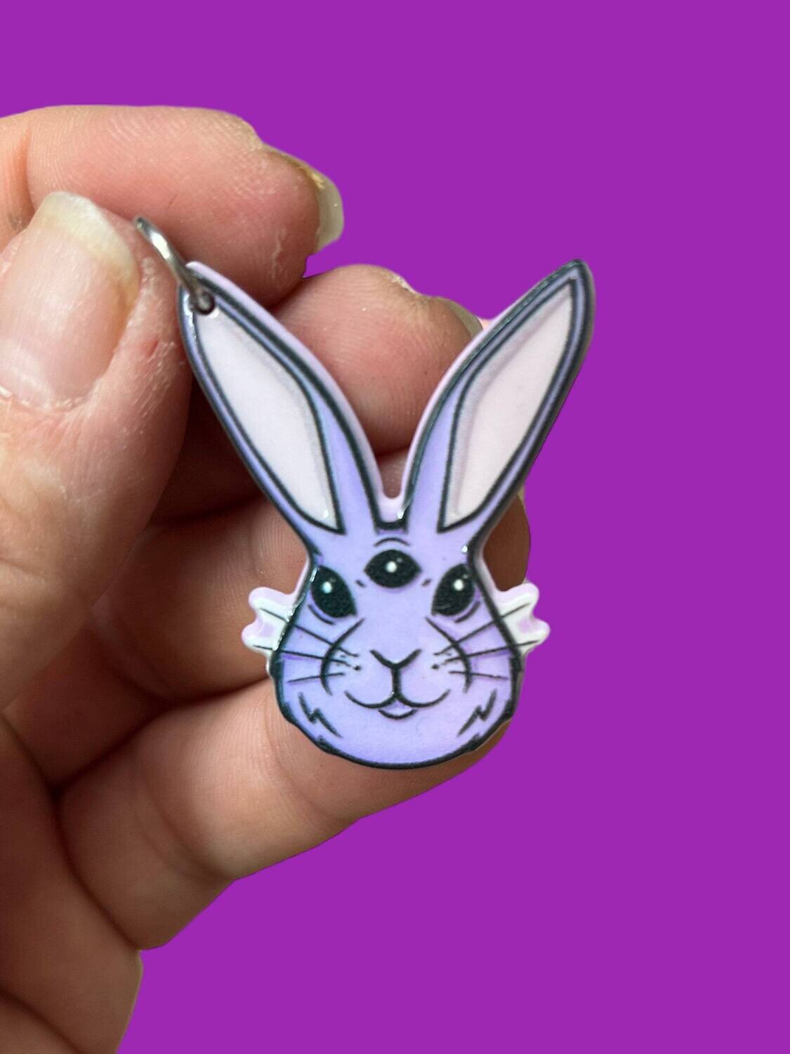 Evil Bunny - Rabbit Easter - Needle Minder - Needle - Pin - Magnet