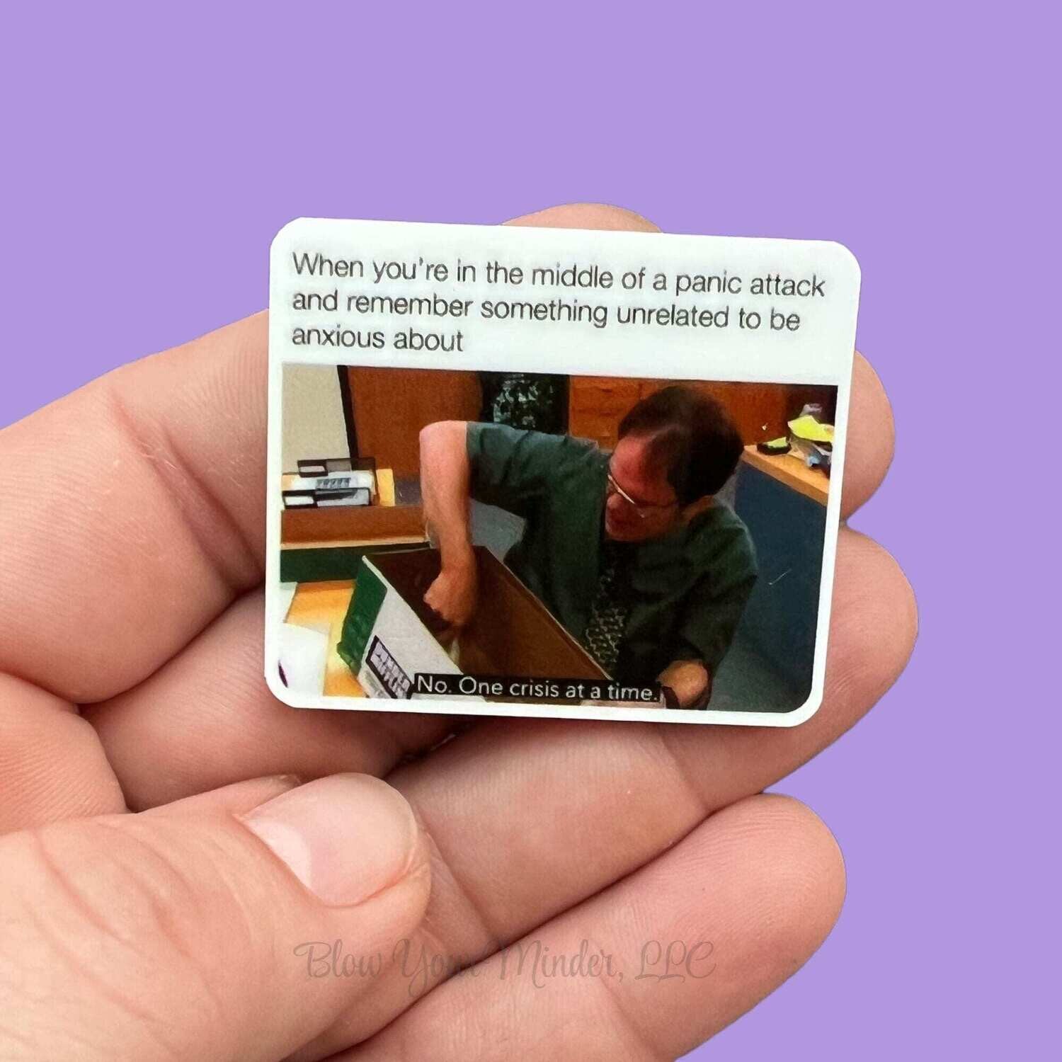 Office - Panic Attack - Dwight -  - Acrylic - Needle Minder - Needle - Pin - Magnet