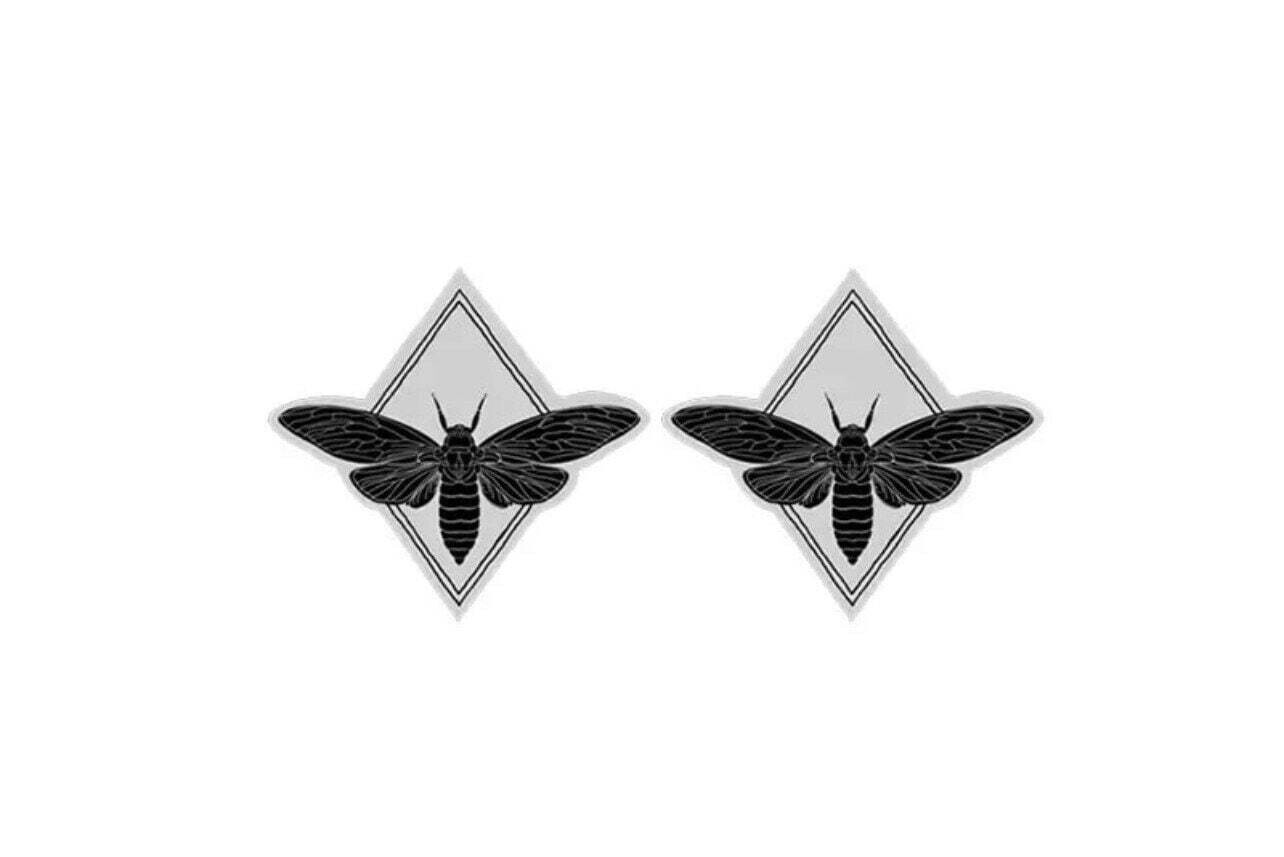 Moth - Costume Jewelry - Post Earrings - Small - Kid - Child - Teen - Popular - Gift - Present