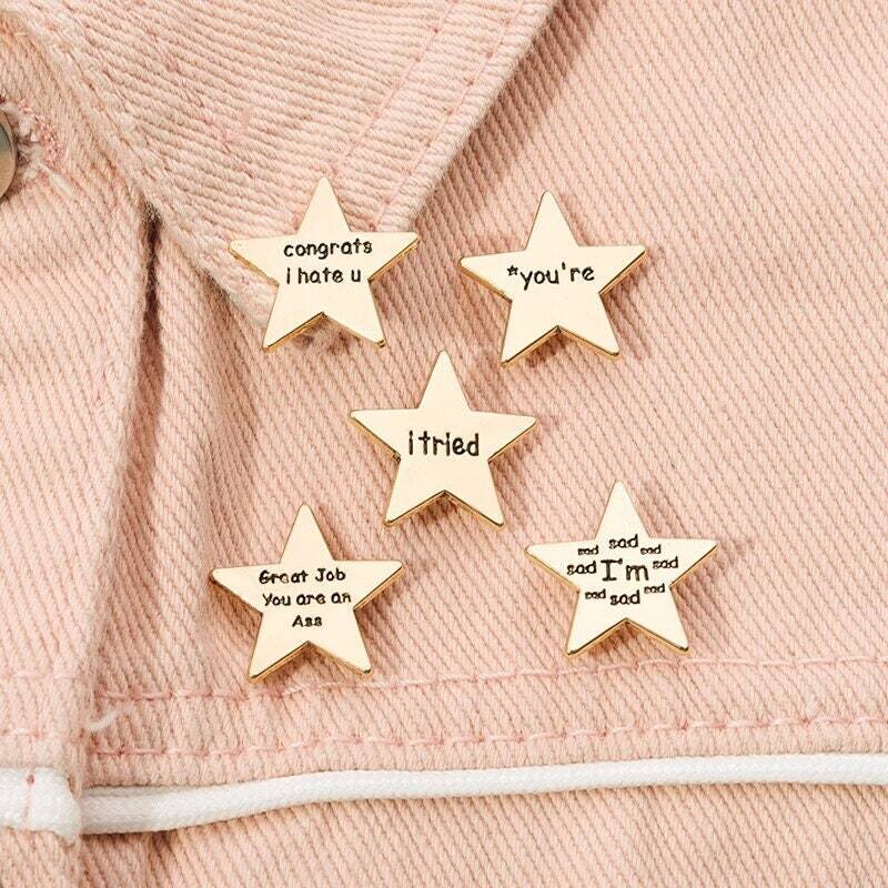 You Tried -B Grade Small - Gold Star - Funny - Needle Minder - Needle - Pin - Magnet