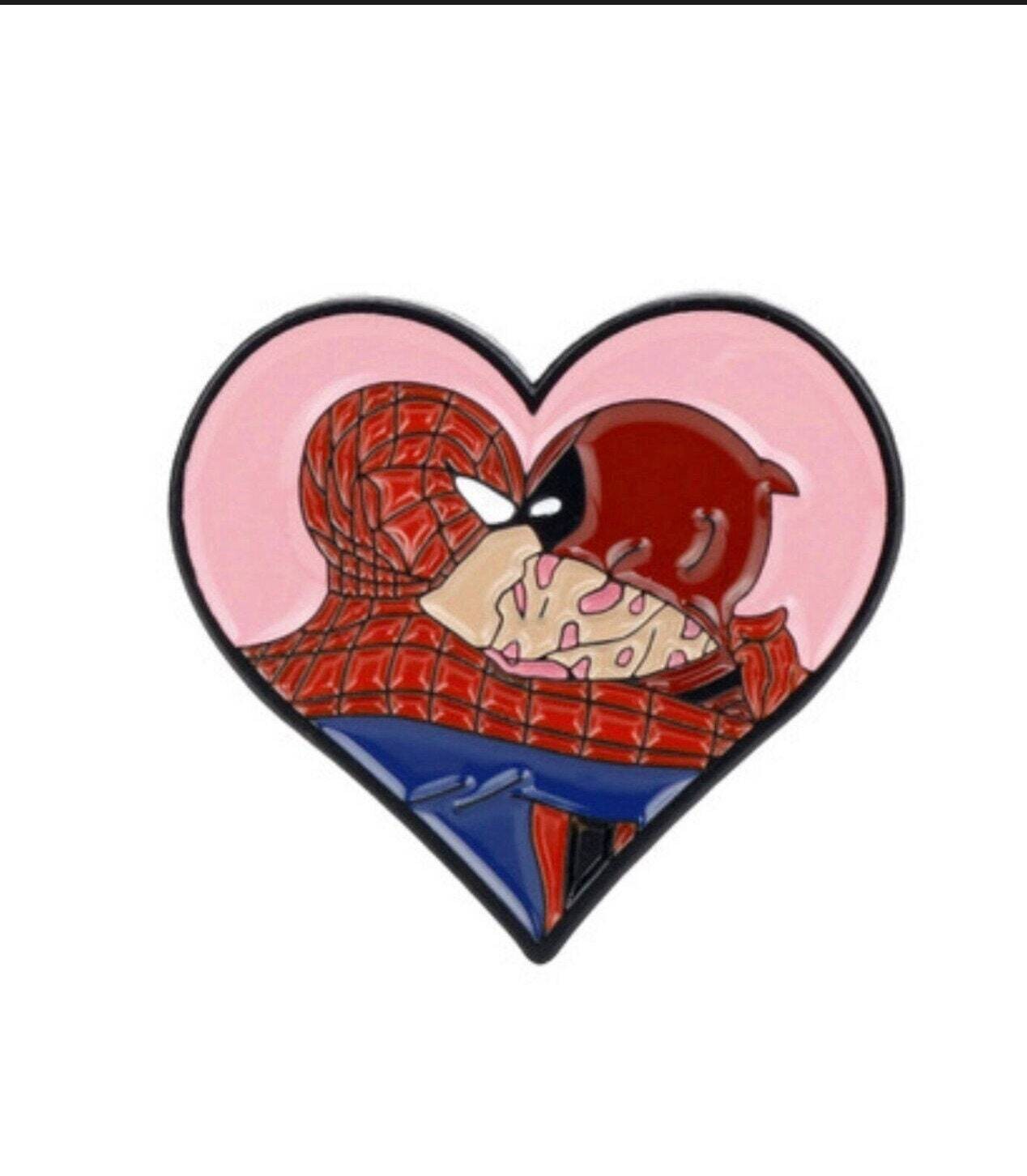 Pool Love - Superhero - Antihero - Gay - Comic - Spider Pool - Dead Man - Minder - Needle - Pin - Magnet