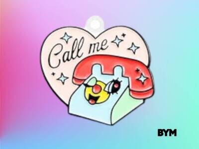 Call Me - Phone - Acrylic - Charm - Needle Minder - Needle - Pin - Magnet