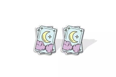 Tarot Card - Witchy - Costume Jewelry - Post Earrings - Small - Kid - Child - Teen - Popular - Gift - Present