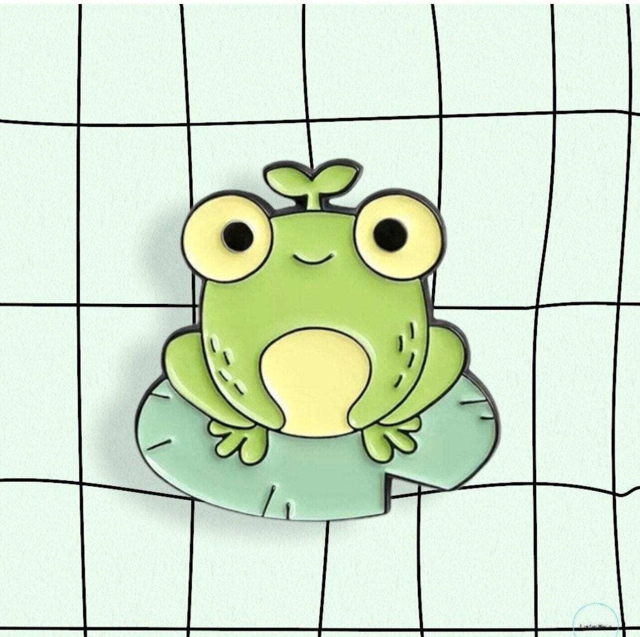 Lily Pad - Frog - Ribbit - Cute - Minder - Needle - Pin - Magnet