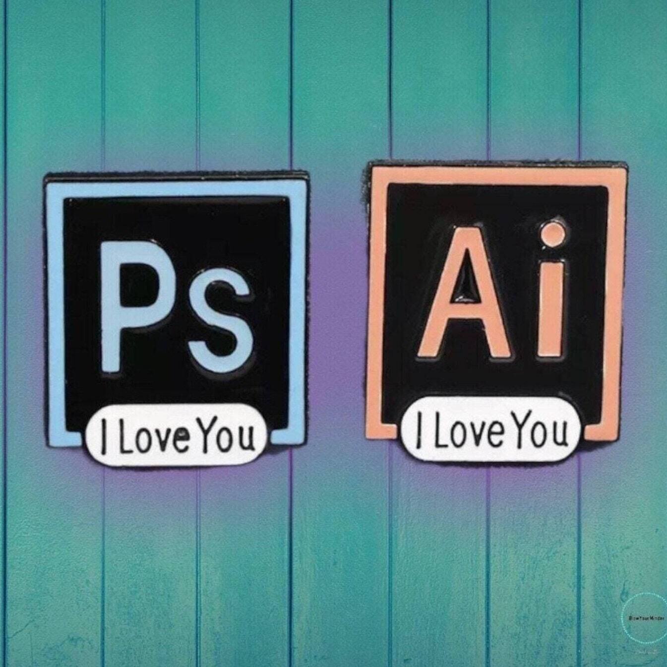 Element - Ai - PS - Periodic Table - Science - Ps I Love You - Needle Minder - Needle - Pin - Magnet