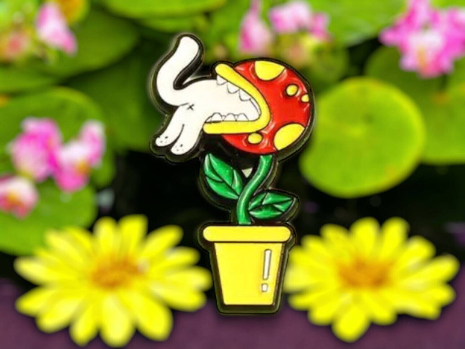 Video Game - Nostalgic - Funny - Plant - Minder - Needle - Pin - Magnet