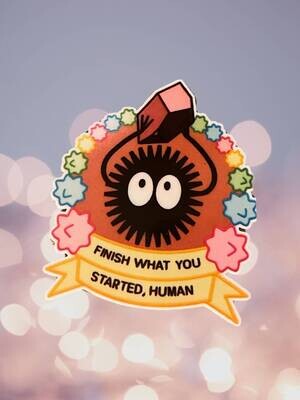 Finish What You Started, Human - Sprite - Anime - Acrylic - Minder - Needle - Pin - Magnet