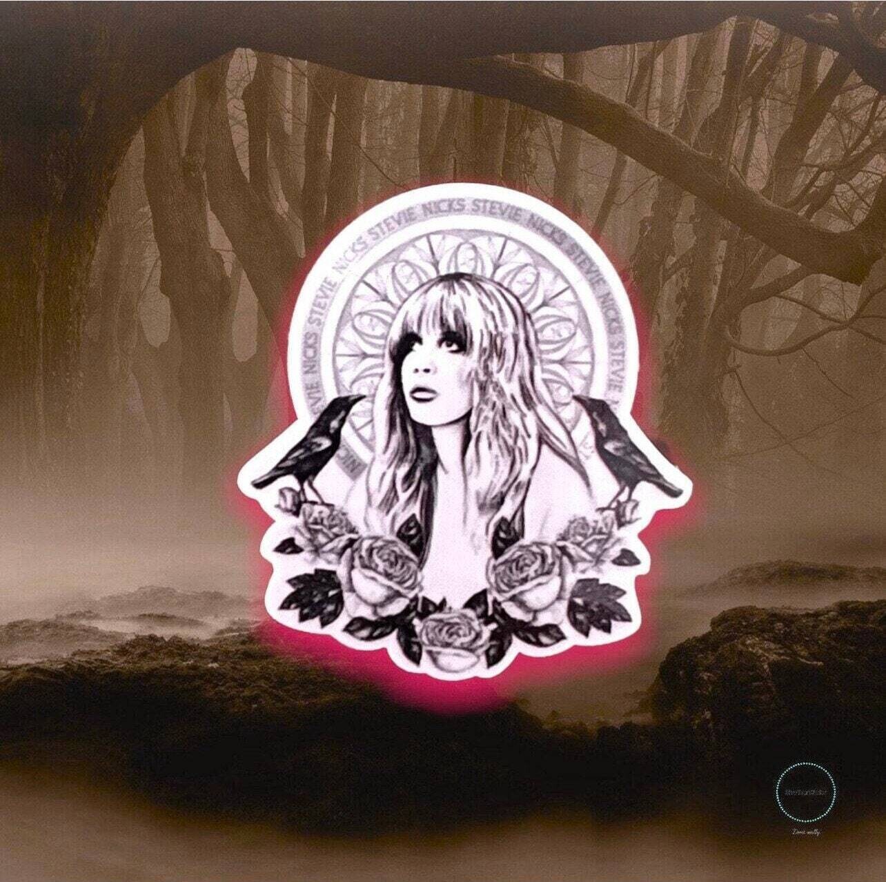 Stevie - Fleetwood - Acrylic - Minder - Needle - Pin - Magnet