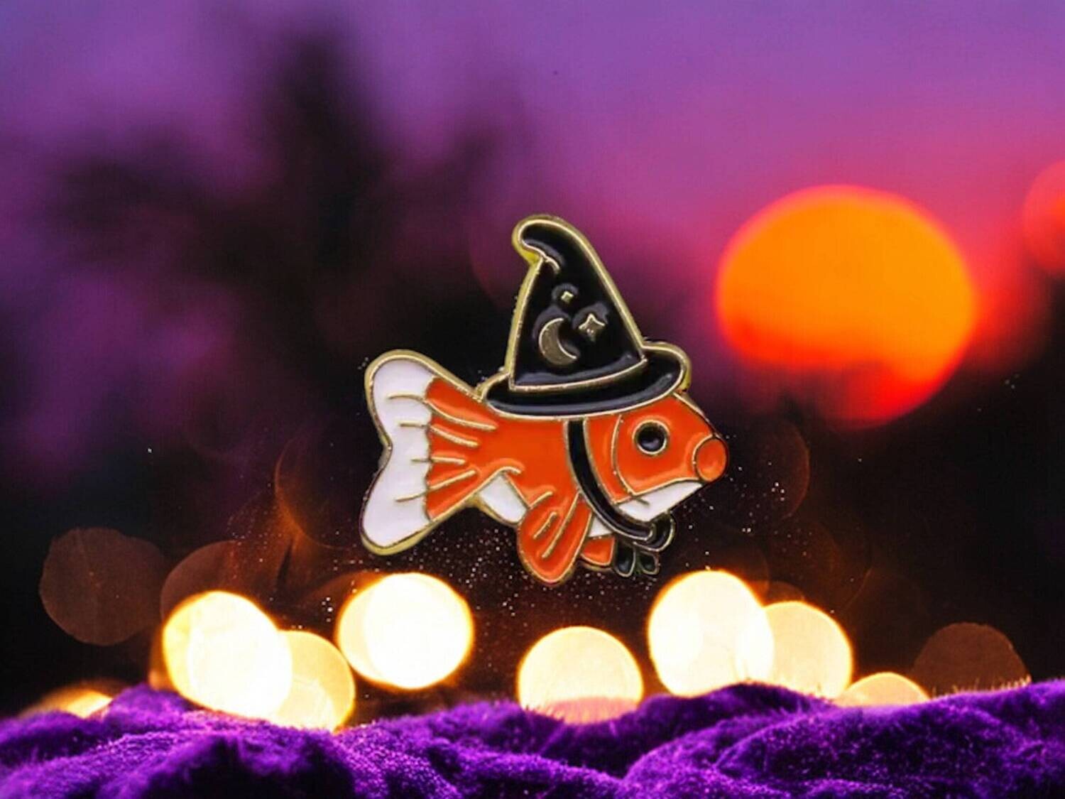 Witchy Fishy - Charm - Acrylic - Minder - Needle - Pin - Magnet