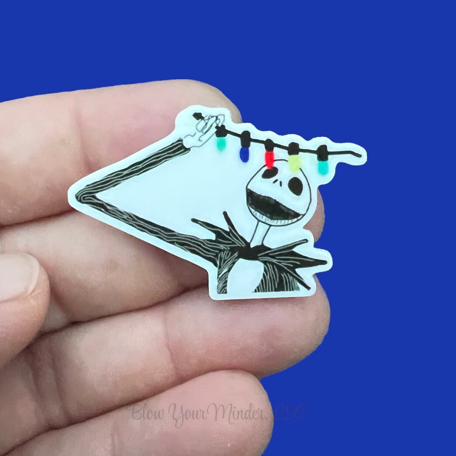 Jack Skellington - Lights - Nightmare Before Christmas - Christmas  - Acrylic - Needle Minder - Needle - Pin - Magnet