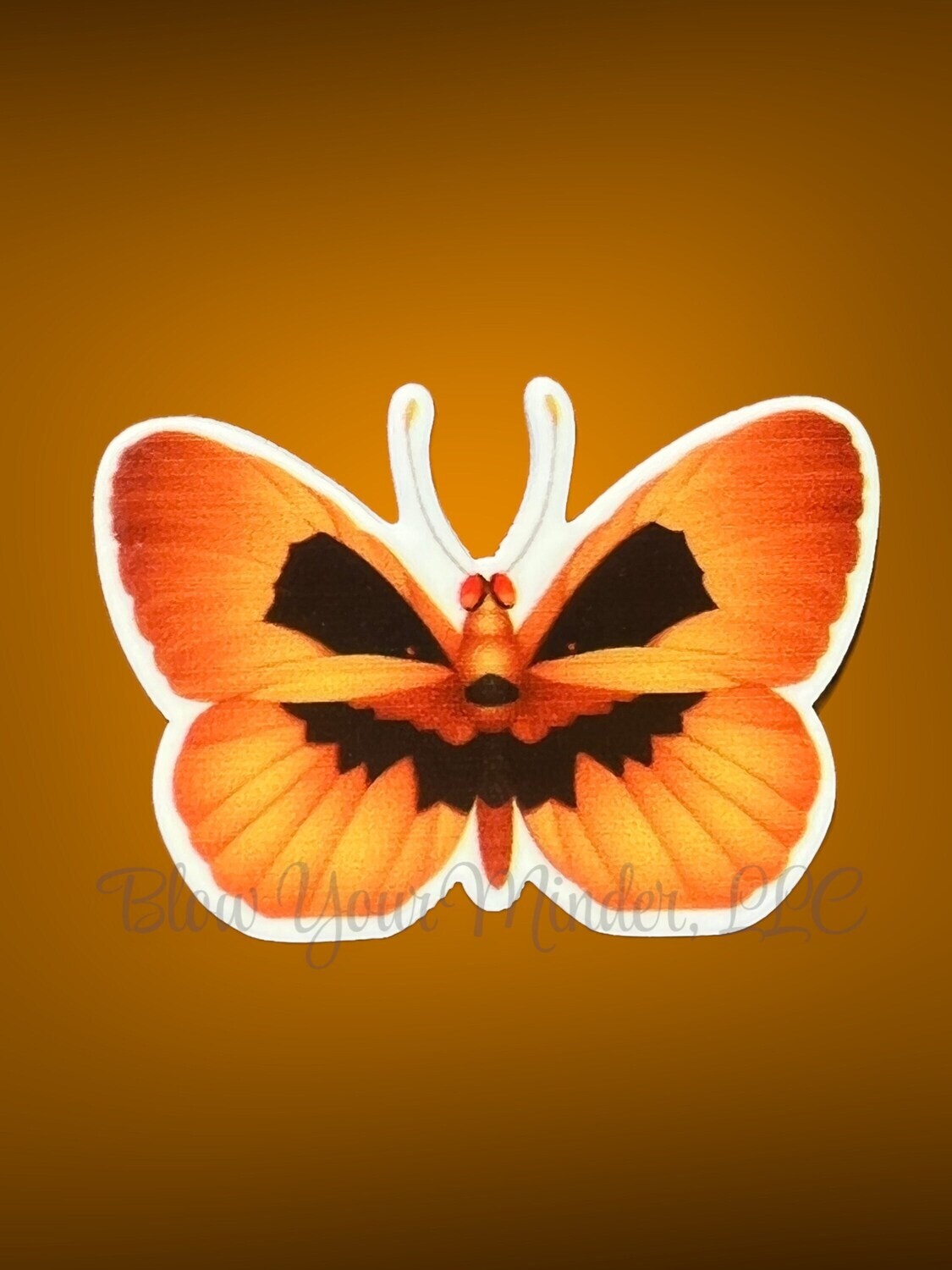 Pumpkin Butterfly - Halloween - Fall - Acrylic - Minder - Needle - Pin - Magnet