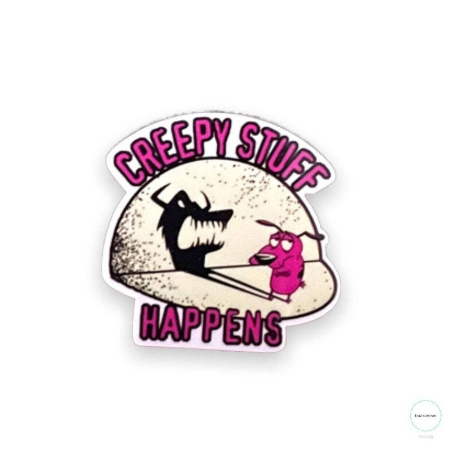 Creepy Stuff - Courage - Cowardly Dog - Nostalgia - Nostalgic - Acrylic - Needle Minder - Needle - Pin - Magnet