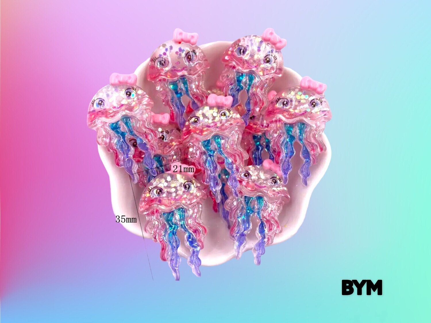 Jellyfish - Acrylic - Minder - Needle - Pin - Magnet