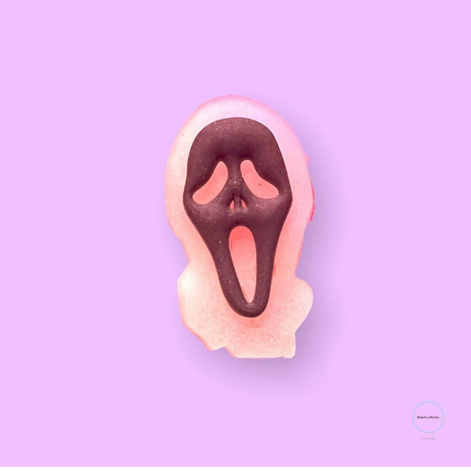 Glow In The Dark - Scream - Ghost Face - Small - Rubber - Needle Minder - Needle - Pin - Magnet