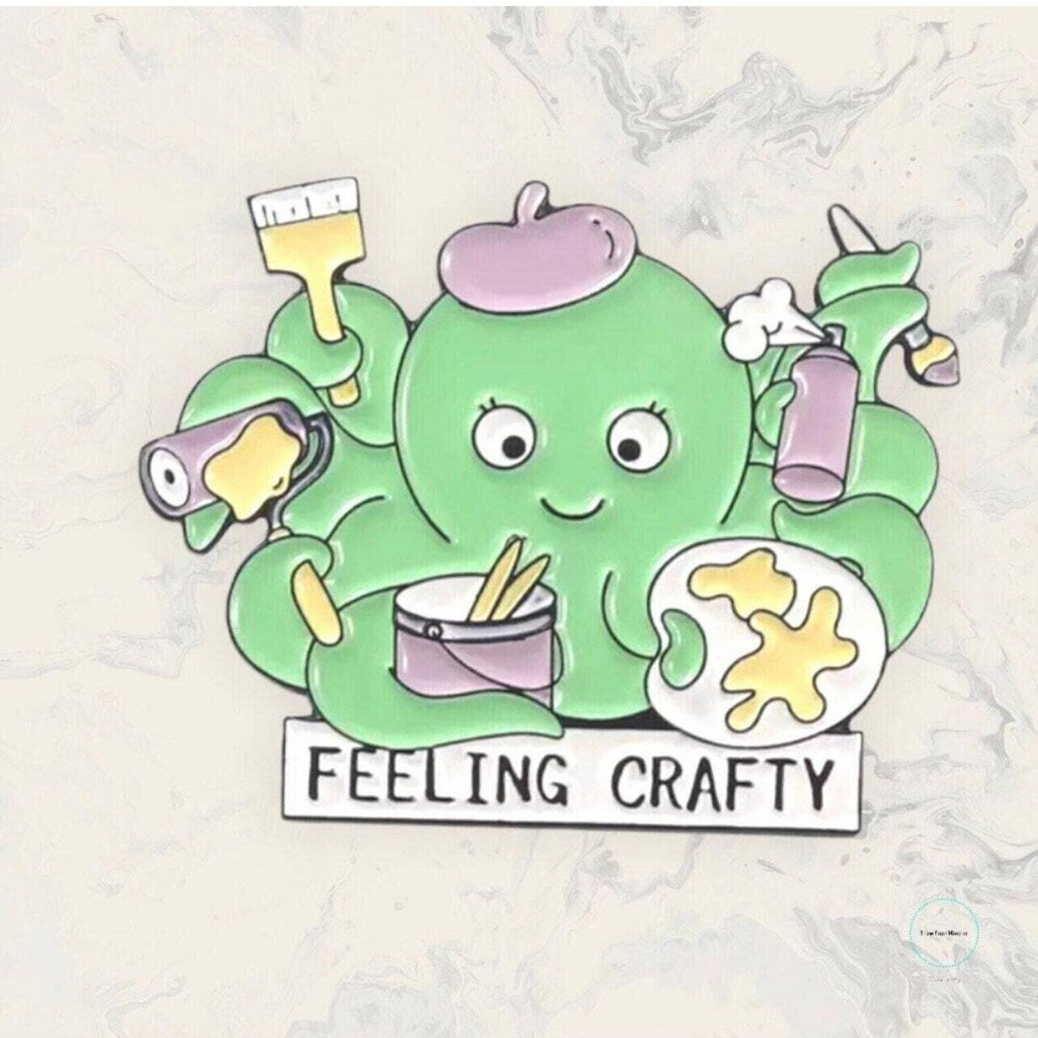 Feeling Crafty - Crafter - DIY - Octopus - Needle Minder - Needle - Pin - Magnet