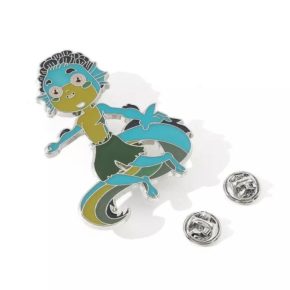 Luca - Alberto - Movie - Sea Monster - Cartoon - Cute - Large - Minder - Needle - Pin - Magnet