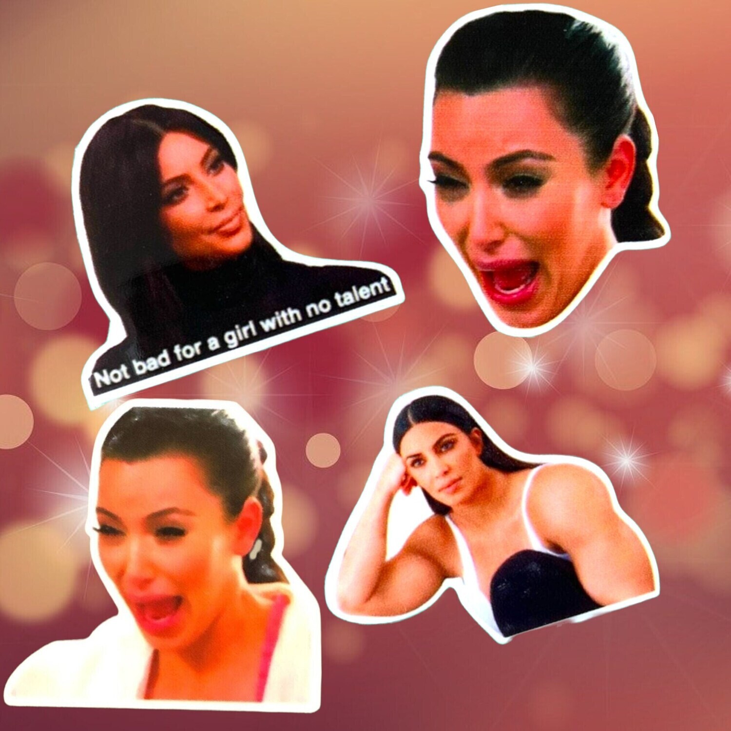 Kim K - Crying - Buff - Funny - Don’t Knock Her - She’s A Whole Vibe - Acrylic - Needle Minder - Needle - Pin - Magnet