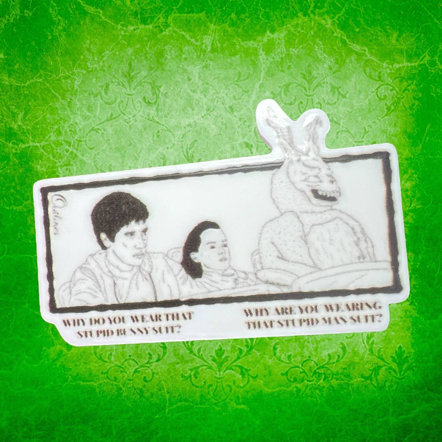Donnie Darko - Horror - Psychological - Frankie - Acrylic - Minder - Needle - Pin - Magnet
