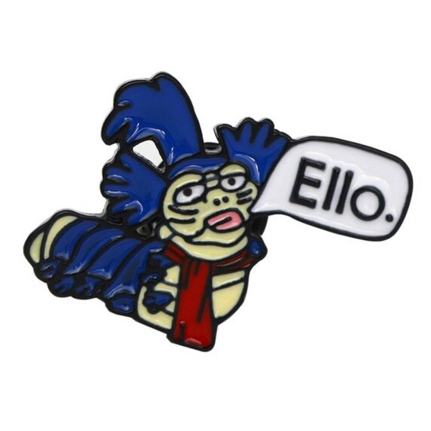 Labyrinth Worm - Really Not Cute - Ello - Minder - Needle - Pin - Magnet