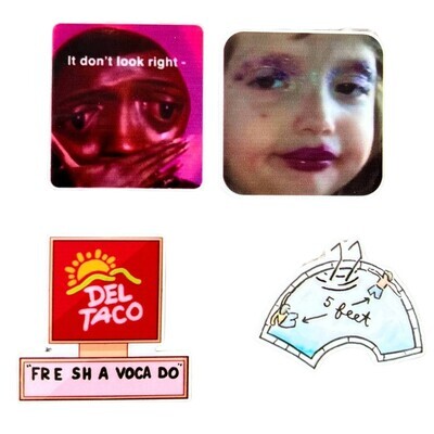 5 Feet - Look Right - Makeup - Avocado - Meme - Vine - Funny - Comedy - Acrylic