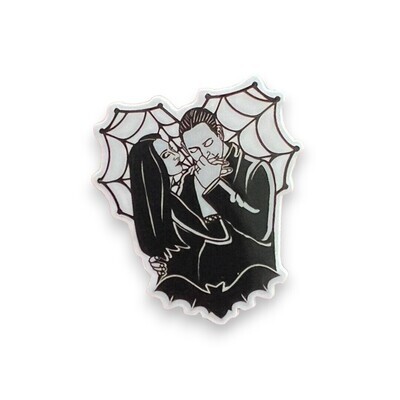 Addams Family - Love - Heart - Goth -Acrylic