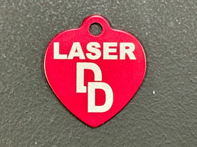 Metal Red Pet Tag
