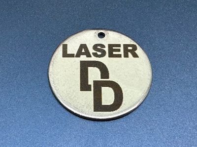 Pet Tag - Round, Bone, Heart, Fish - Black Engrave