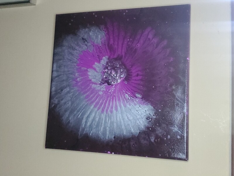 Purple Daisy&quot; 12&quot; x 12&quot;