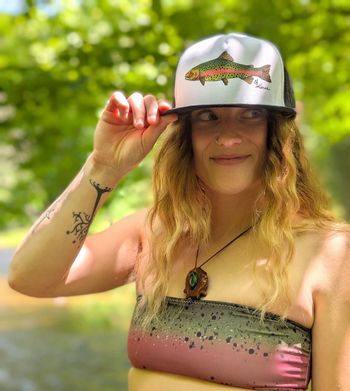 "Rainbow Trout" Trucker Cap