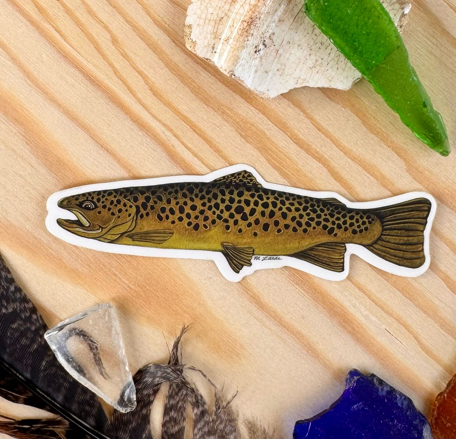 MINI Brown Trout Sticker