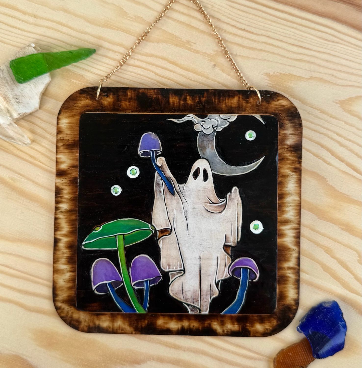 “Ghostly Giver” Pyrography Original