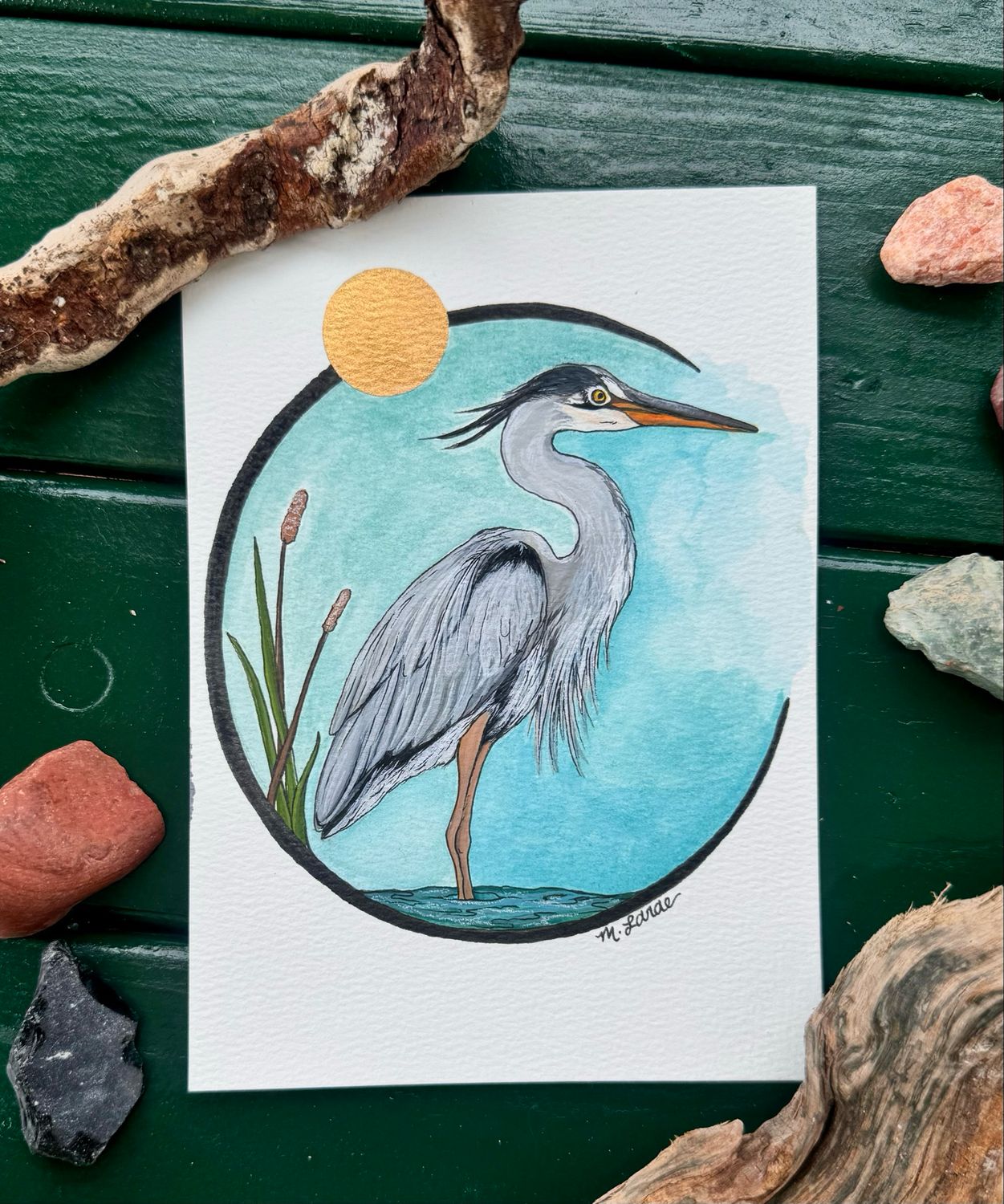 “The Heron” Print (5x7)