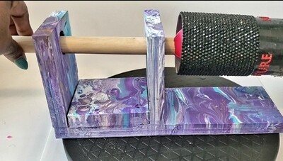 Custom Manual Control Tumbler Turner for Rhinestone Work (fully assembled)