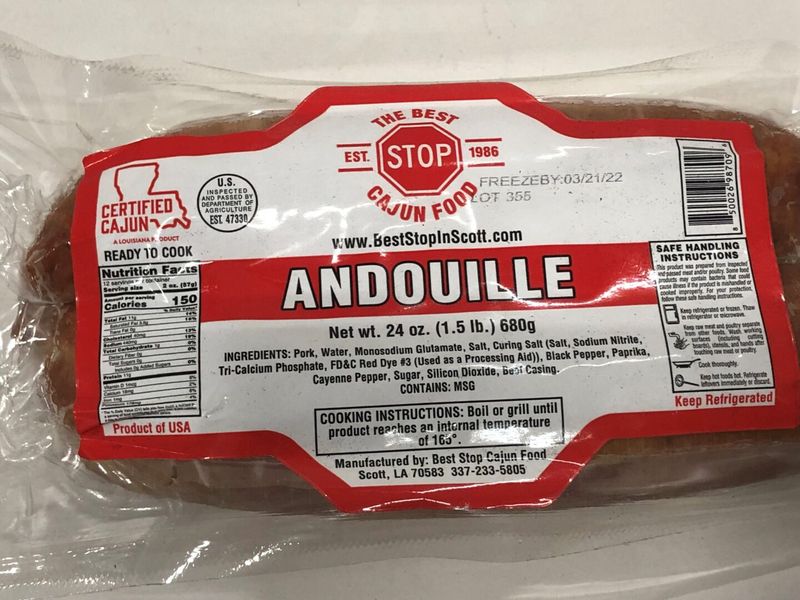 ANDOUILLE SAUSAGE-24OZ.