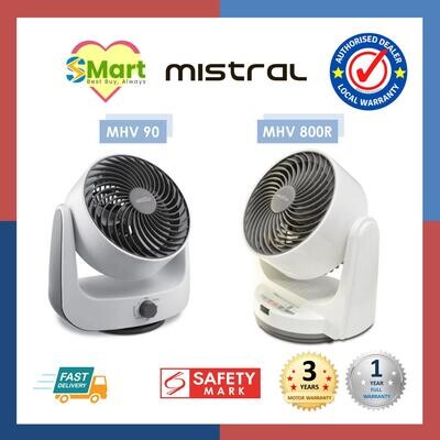 Mistral 8&quot; Turbine Blade High Velocity Desk/Table Fan [MHV90/ MHV800R]