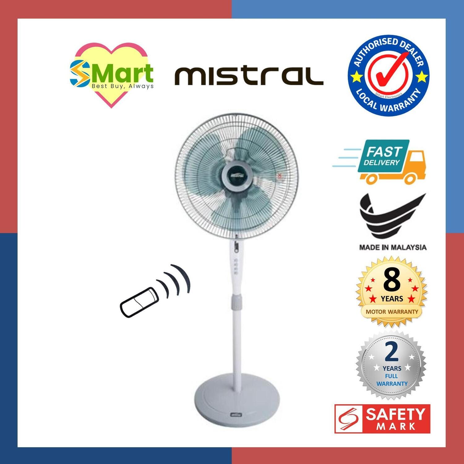 Mistral 16&quot; Stand Fan with Remote Control [MSF1628WR]