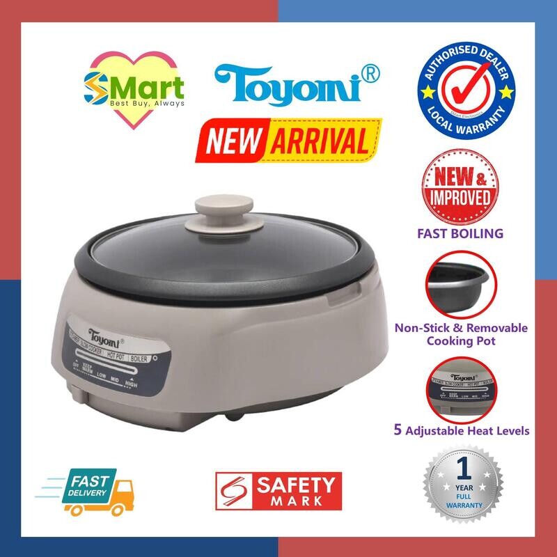 Toyomi 4L Multi Cooker [MC 4646] *Steamboat Hot Pot Boiler*