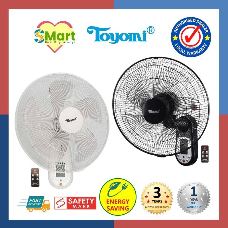 Toyomi 16&quot; Wall Fan with Remote Control [FW 4093R]