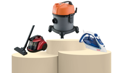 Vacuum Cleaner &amp; Steam Iron