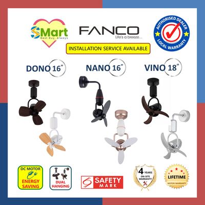 Fanco DONO VINO 16&quot; 18&quot; Corner Fan with Remote Control