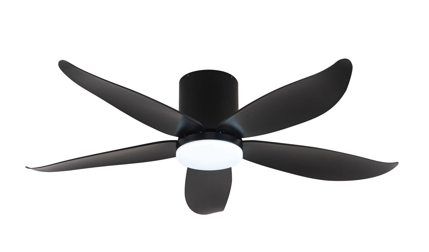 Fanco Rito 5 Smart Wifi DC Motor Ceiling Fan with Remote Control &amp; LED, Colour: Black, Size/WIFI: 48 Inch NO WIFI