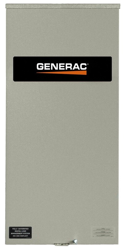 Generac Smart Switch, Service Rated, 200 amps, 120/240, 1ø, NEMA 3R Model RXSW200A3