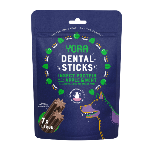 YORA Dog Dental Sticks 270g Large Mela & Menta