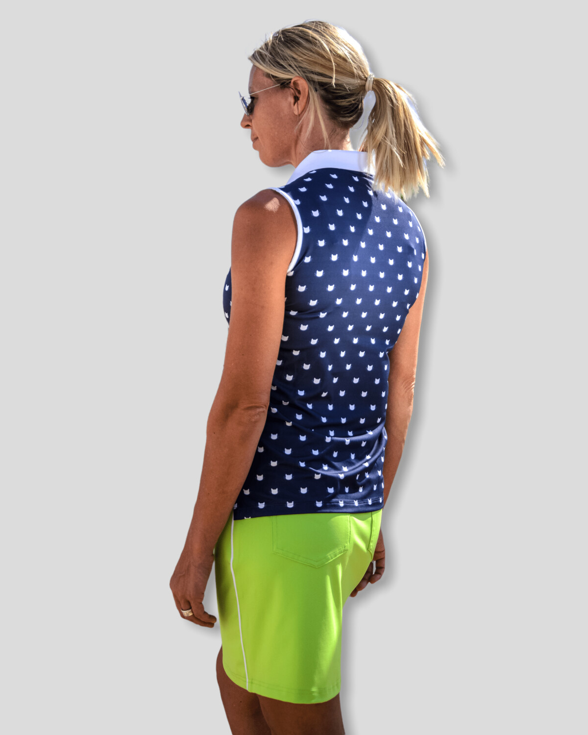 Cat Bianco Sleeveless Polo