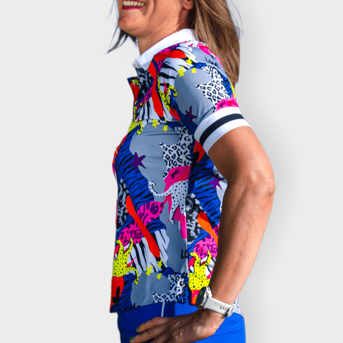 Wild Blue Raglan Polo